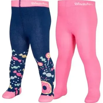 dětské bavlněné punčocháče 2ks v balní Playshoes candy duha