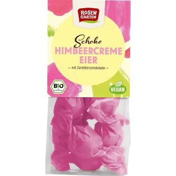 Bonbon Rosengarten Malinové pralinky 85 g bio