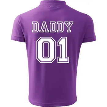 Pánská košile Family Team-táta - Polokošile pánská Pique Polo 203 - XL ( Fialová )