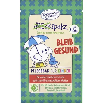 Kojenecká výživa Dresdner Essenz Dreckspatz Dětská pěna do koupele Zůstaň zdravý! 60 g eco ECO