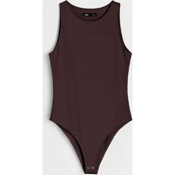 Body Sinsay - Body bez rukávů - tmavě hnědá - 632EU-89X - 632EU-89X-M