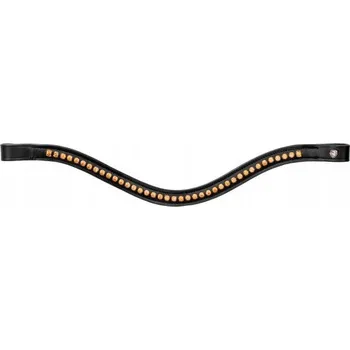 Čelenka Čelenka kožený pro koně EQUESTRIAN QUEEN Io malé diamanty