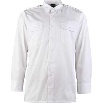 Pánská košile Košile Servis s dlouhým rukávem - bílá, 3XL