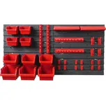 PROSPERPLAST Závěsný panel s 10 boxy a 22 držáky na nářadí ORDERLINE 800x165x400 KOR4-S411/3020