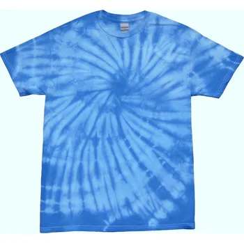 Pánské tričko Tričko unisex The Mountain batikované Hurricane - modré-světle modré, 5XL