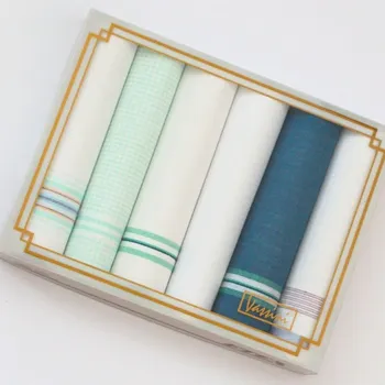 ETEX Dámské látkové kapesníky VASSINI modré - 6 kusů