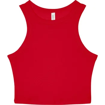 Tílko dámské Bella+Canvas Micro Rib Racer Tank - červené, XS