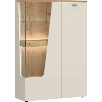 Knihovna Cut Out CTUV02R - Vitrína 2D Pravá Kašmír Dub Coast Evoke