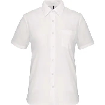 Dámská košile Košile dámská s krátkým rukávem Kariban Judith - bílá, XXL