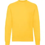 Mikina pánská Fruit of the Loom Classic Set-In Sweat - tmavě žlutá, S