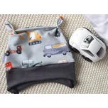 AMÁLKA Elastická chlapecká čepička teplákovina, auta Velikost: 56-62