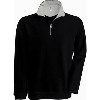 Chlapecké tričko Mikina pánská Kariban Trucker - černá-šedá, 3XL