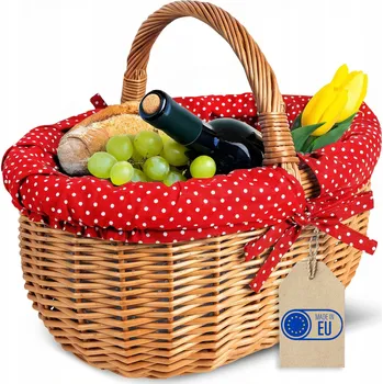 Nákupní košík Piknikový koš proutěný hnědý