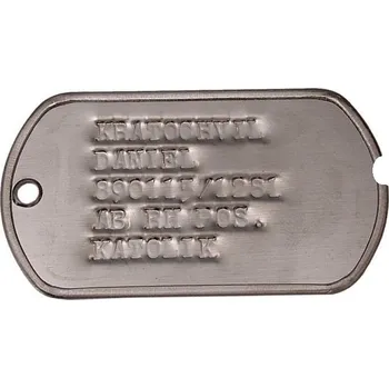 Vojenské psí známky Identifikační známky US WWII repro s ražbou