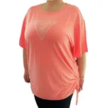 Dámské růžové volnější triko Guess E4GI00 růžová XS