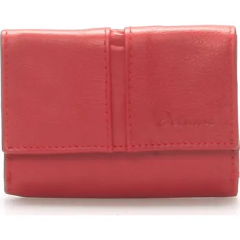 Peněženka Kožená červená peněženka - Delami 9386 červená