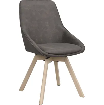 Jídelní židle Otočná jídelní židle Alison | Tmavě šedá/světle hnědá