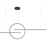 Redo 01-1737 - LED Lustr na lanku GIOTTO LED/66W/230V Černá