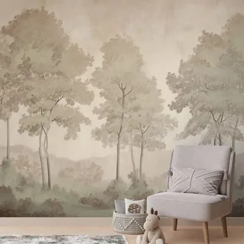 Tapeta Dovido Samolepící tapeta jemný lesní akvarel