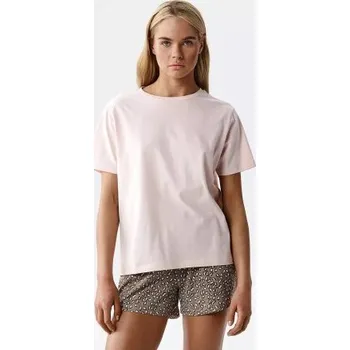 Dámské pyžamo Dámské pyžamo Atlantic NMP-507 - bavlna Světle růžová L