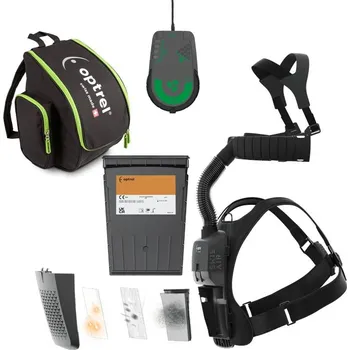 Svářečská kukla Filtrace Optrel Swiss Air s kombinovaným filtrem A2P a kontrolním panelem