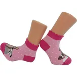 Dívčí nízké ponožky Trepon Friend růžové (Dětské kotníkové ponožky s pejsky)