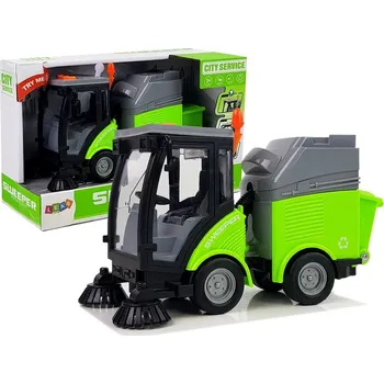 autíčko Mamido Popelářské auto se zvukovými efekty 1:16 zelené