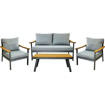 Zahradní sestava Sada zahradního nábytku LUBLANA šedá