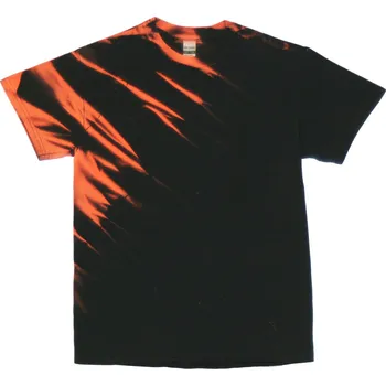 Pánské tričko Tričko unisex The Mountain graffiti design Eclipse - černé-oranžové, L