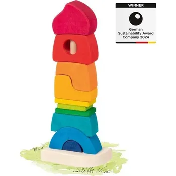 Dřevěná hračka GOKI Stohovací zámek