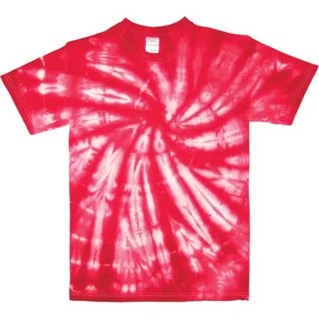 Pánské tričko Tričko unisex The Mountain batikované Hurricane - červené-bílé, M