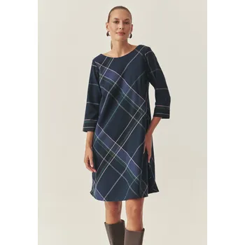 Dámské šaty Tatuum PLÁTĚNÉ KOSTKOVANÉ ŠATY S ¾ RUKÁVY — GRACY
