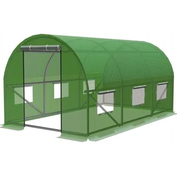 Skleník Fóliovník se 3 segmenty BAREK 300x200x200 cm zelený