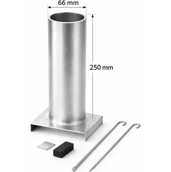 Hliníková forma na odlévání vosků na výrobu svíček 66x250 mm