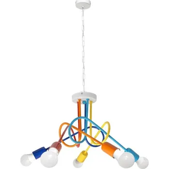 Žárovka Dětský lustr na řetězu OXFORD 5xE27/60W/230V