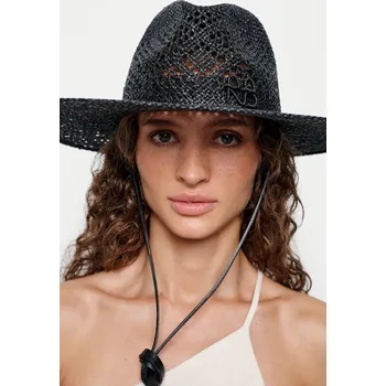 Klobouk Klobouk Ruslan Baginskiy Fedora Hat FDR033.STR.DRK.LBR.9P.S černá 99X, vel. M