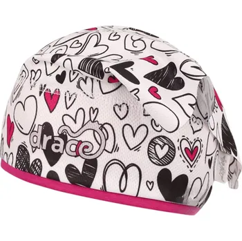 Čepice Dívčí šátek Emily Dráče bílo-růžový (Dívčí funkční šátek)
