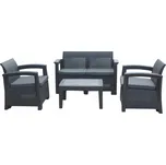 Sada zahradního nábytku PESARRO III antracit