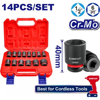 Gola sada Sada 14 ks rázových nástrčných hlavic 1/2" L-40 mm