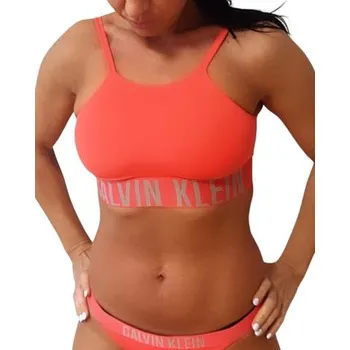 Dámské plavky Dámské plavky Calvin Klein Q61187 BRALETTE oranžová M