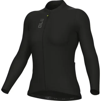 Sport ALÉ Cyklistický dres s dlouhým rukávem letní - COLOR BLOCK PRAGMA - černá S