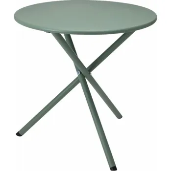 Zahradní stůl Zahradní stůl kulatý kovový 48 x 48 cm zelená KO-X59000120