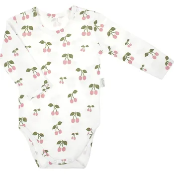 Body s dlouhým rukávem, bavlněné, dívčí, třešně, Emily, vel. 74