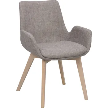 Jídelní židle Židle s područkami Drimsdale | Šedé/světle hnědé