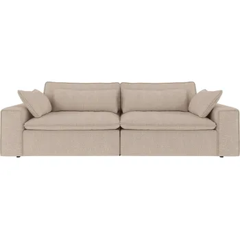 Pohovka Třímístná pohovka RAWLINS 259x116x85 cm | světlé béžová