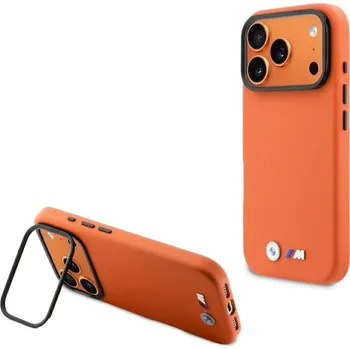 Náhradní kryt pro mobilní telefon Bmw Kryt iPhone 17 Pro Max s MagSafe Bmhmp17X25Pfwkcko (Pu W/ Metal Logo) Orange