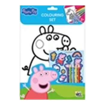 omalovánky Prasátko Peppa - Omalovánkový set
