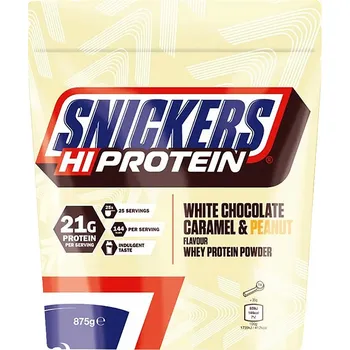 Mars Snickers HiProtein Powder 875 g Příchuť: Bílá čokoláda, karamel a arašídy