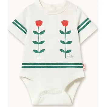 Kojenecký body Bavlněné kojenecké body Tinycottons RED ROSES GRAPHIC BODY SS26.076 bílá 00X, vel. 92