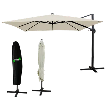 Slunečník Chomik Zahradní slunečník ROMA s LED osvětlením |